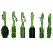 Wholesale - STYLIN 6 ASSORTED HAIR BRUSHES LIME C/P 72, UPC: 20748418172